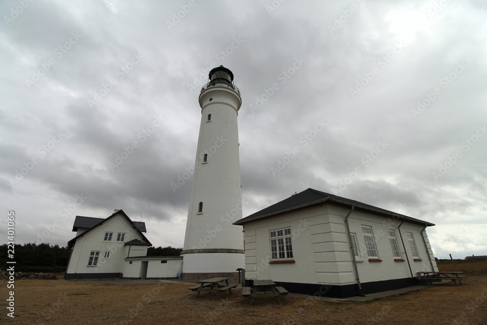 Lighthouse in Hirtshals, Northern Denmark Lighthouse in Hirtshals, Northern Denmark