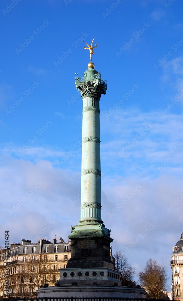 July Column on Place de la Bastille in Paris, France