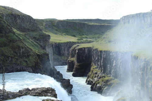 Goldifoss Waterfall in iceland  majestic nature