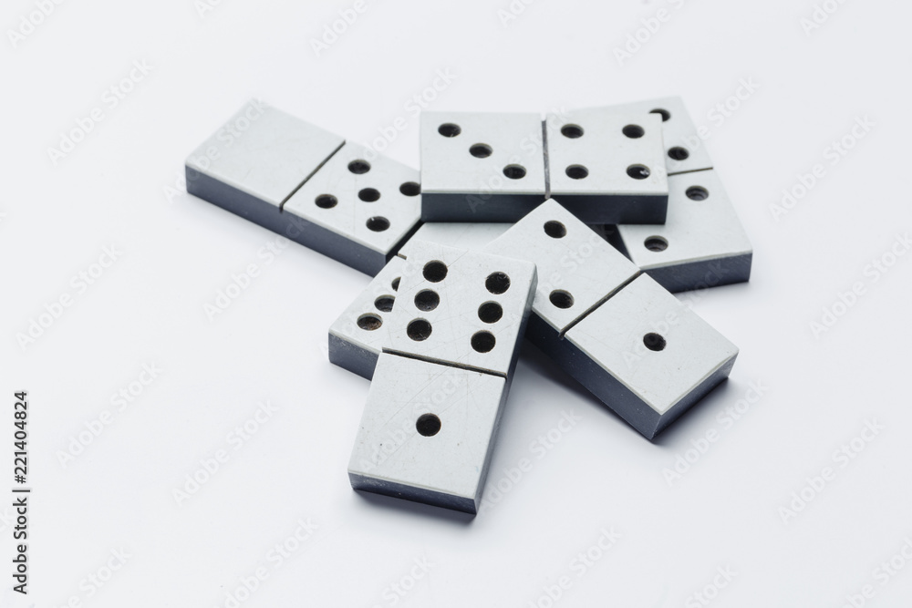 Closeup of domino game Closeup of domino game