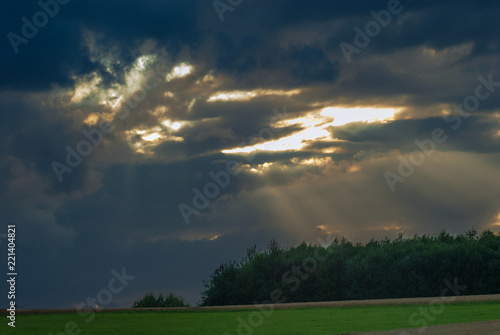 Gewitterwolken über dem Taunus