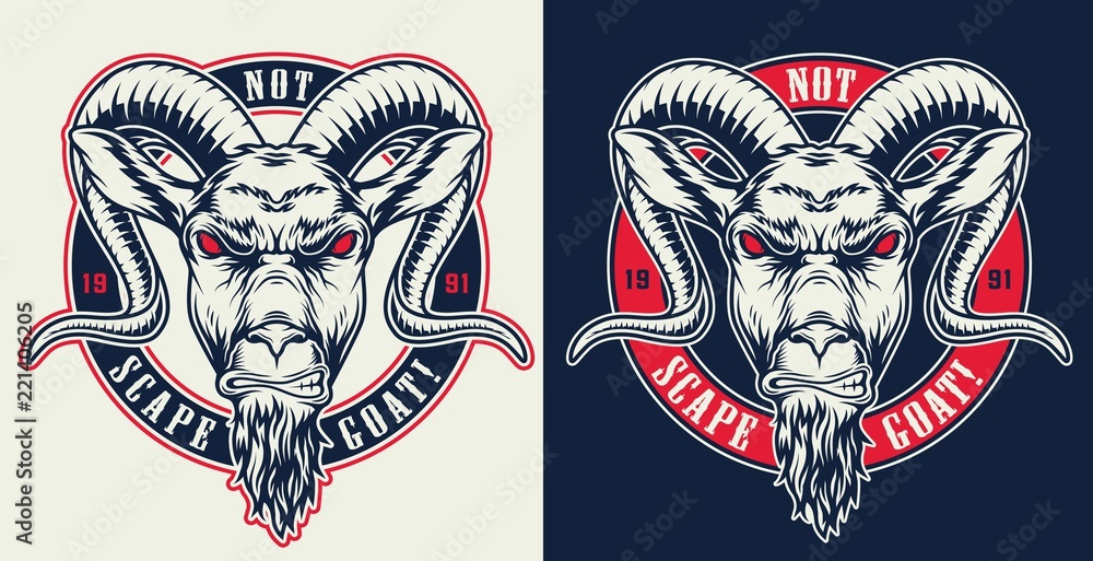 Emblems with goat Emblems with goat