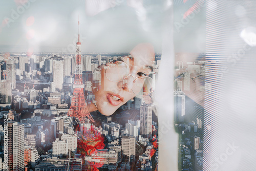 Photography Beautiful asian japanese girl street portraits