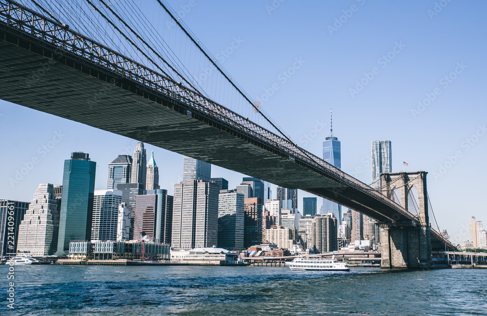 Fototapeta Brooklyn bridge at day time