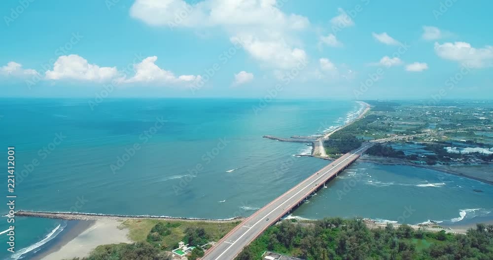 aerial shot of Sihcao Bridge aerial shot of Sihcao Bridge