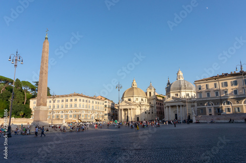 view of Piazza del Popolo in Rome, italy