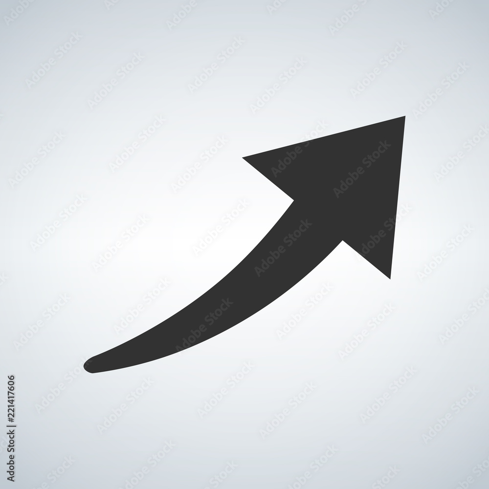 arrow pointing upward icon. vector design. arrow pointing upward icon. vector design.