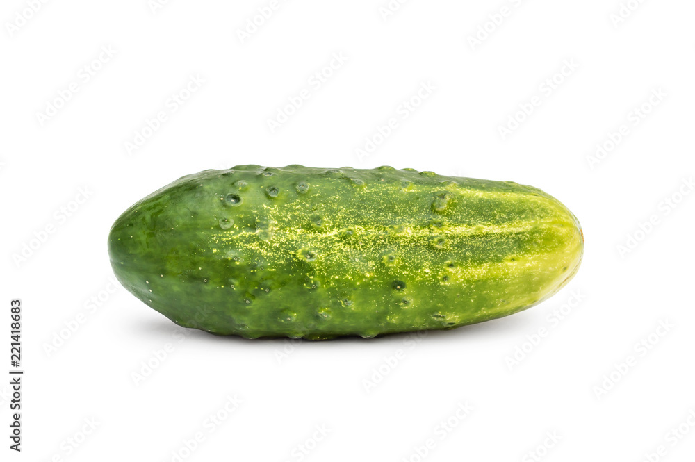 Cucumber on white background.