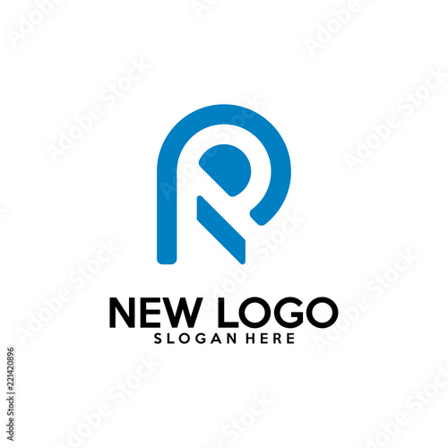 Free Download Initial R logo design vector, R P logo template - GFXLoad