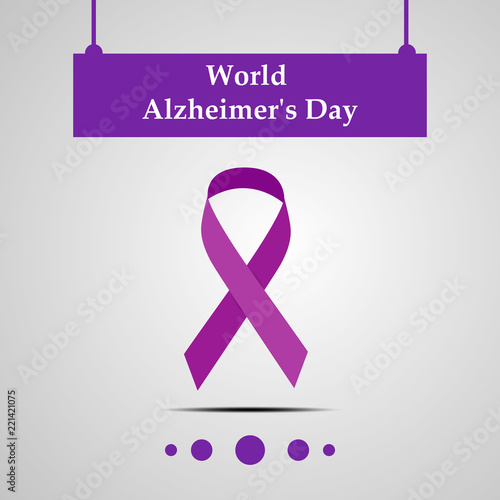 illustration of elements of World Alzheimers Day Background