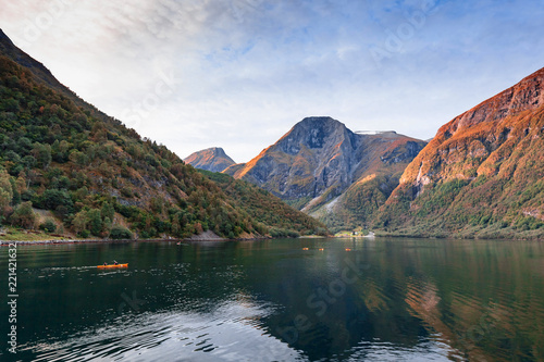 Scenic landscapes of the Norwegian fjords.