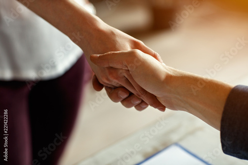 Handshake on business meeting