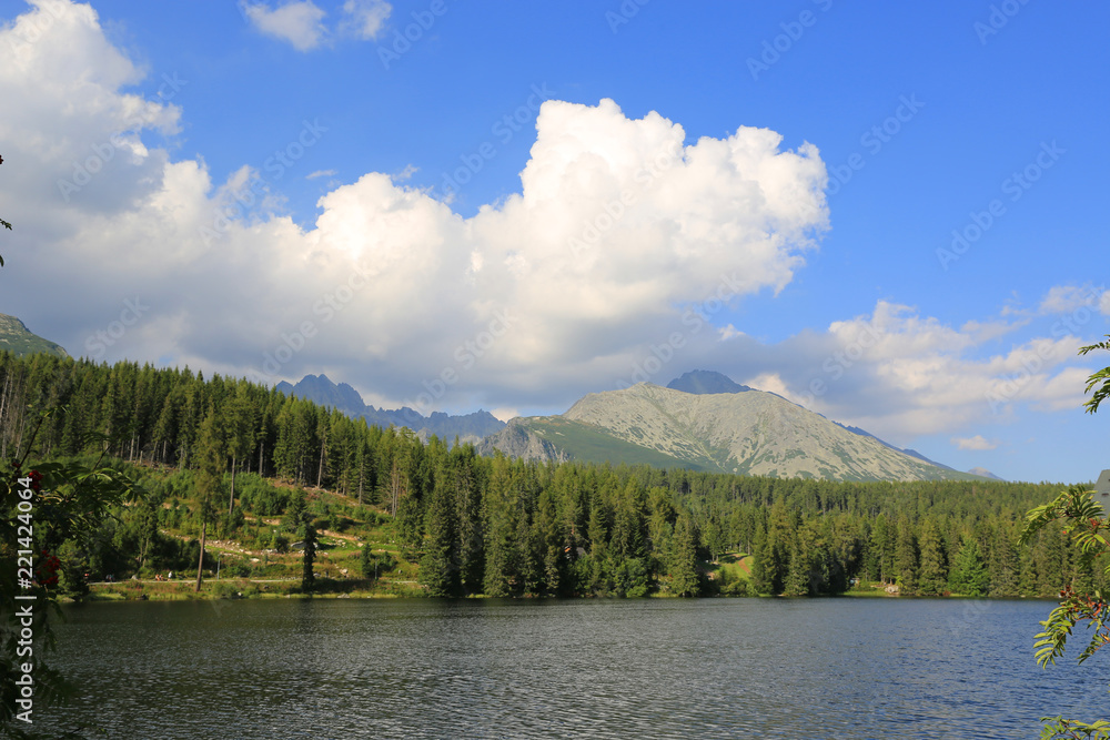 Lake in tatra mountains