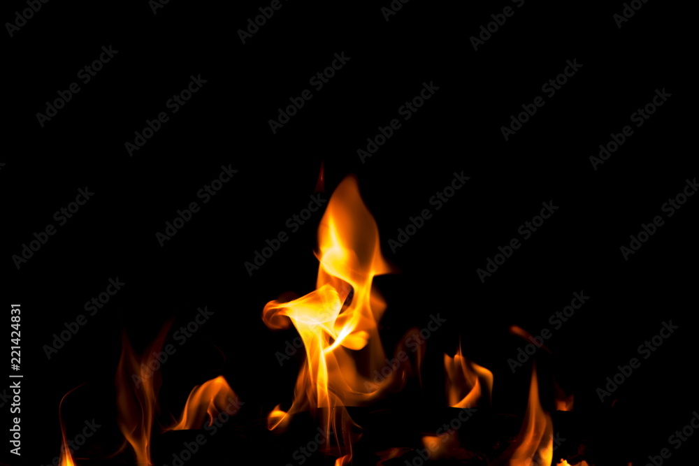 Abstract fire on black background
Abstract fire on black background