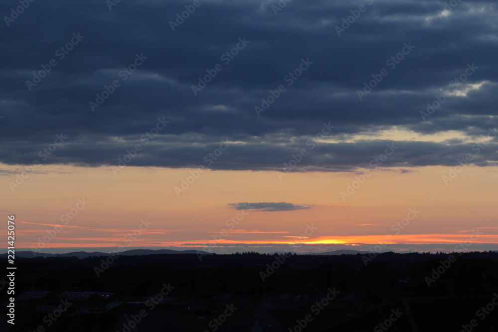 Fototapeta premium Cloudy sky after the sunset