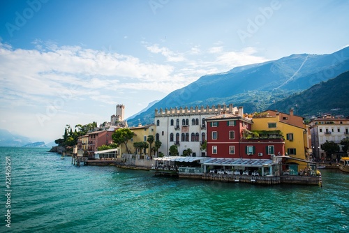 Fototapeta Naklejka Na Ścianę i Meble -  Malcesine town on the eastern shore of Lake Garda
