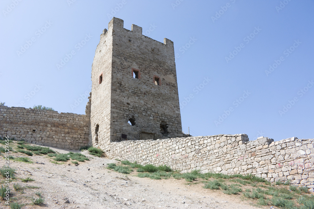 Genoese fortress in Theodosia. Crimea