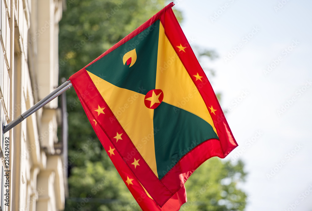 Fototapeta premium National flag of Grenada 