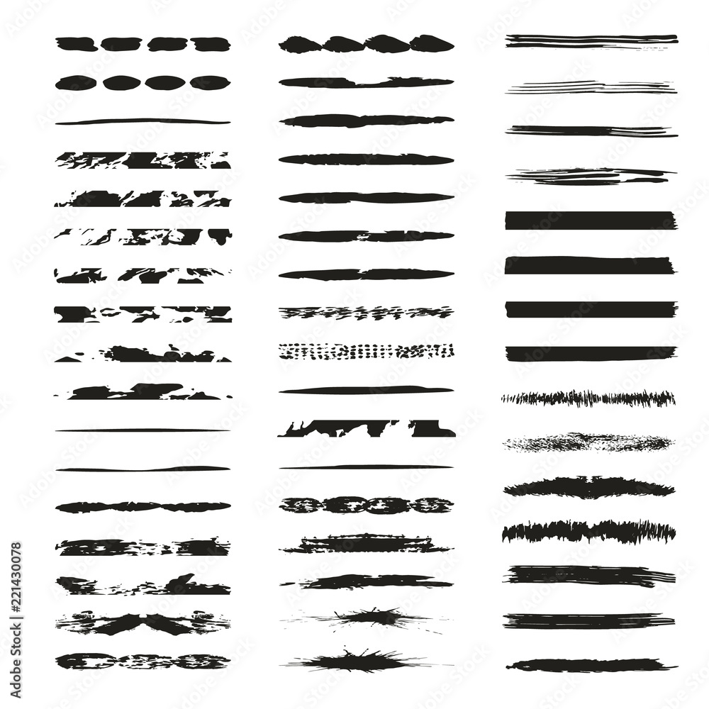 Grunge texture hand drawn lines and dividers. Borders. Vector illustration. Isolated. Grunge texture hand drawn lines and dividers. Borders. Vector illustration. Isolated.