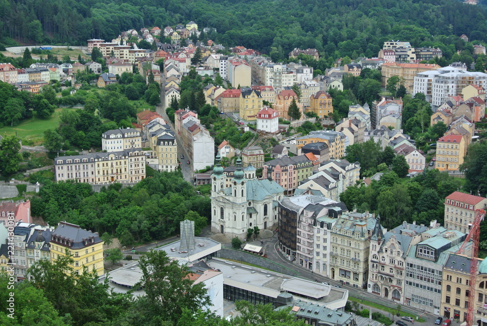 Fototapeta premium view of the Karlovy Vary
