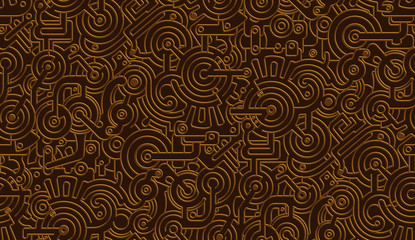 Stickers Industriële stijl patronen Steampunk mechaniek brons koper textuur  © guliveris