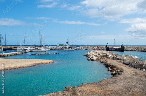 View of the marina San Miguel. Tenerife South  Canary Islands  Spain. 