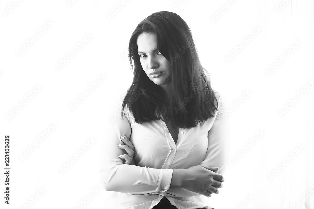glamorous girl long hair large lips / concept beauty and fashion, young modern girl, bright fashionable appearance style. glamorous girl long hair large lips / concept beauty and fashion, young modern girl, bright fashionable appearance style.