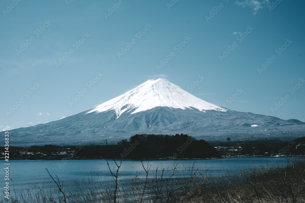 Landscape of fuji mountain at kawaguchiko lake, japan Landscape of fuji mountain at kawaguchiko lake, japan