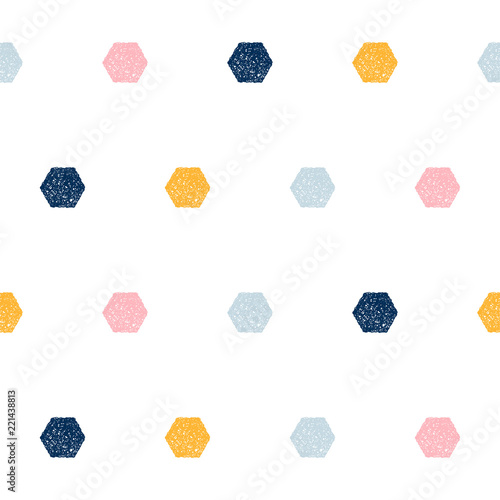 Abstract handmade seamless pattern background. Childish handcrafted wallpaper for design card, baby nappy, diaper, scrapbook, holiday wrapping paper, textile, bag print, t shirt etc.