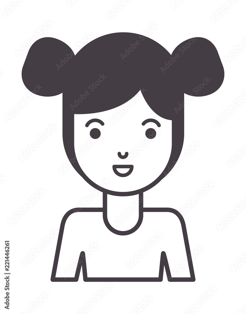 beautiful and young woman character beautiful and young woman character