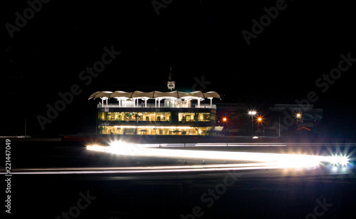 Tableau sur toile Long exposure at the British Racing Drivers Club, Silverstone circuit