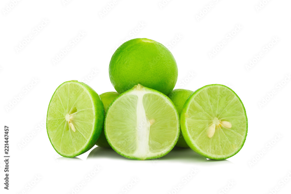 lime isolated on white background lime isolated on white background