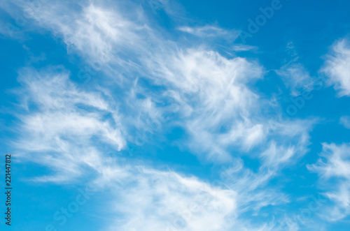 Fototapeta Naklejka Na Ścianę i Meble -  Textured background of blue sky with clouds