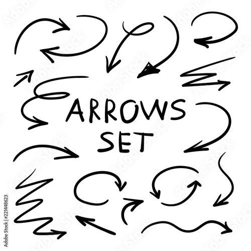 Set for design. Arrows drawn manually.