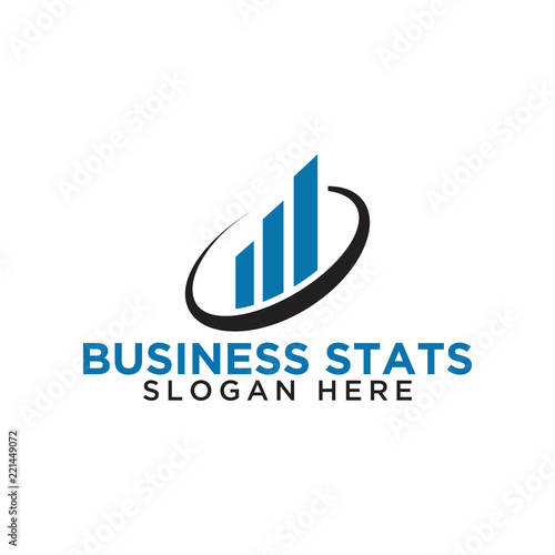 Rising bar business consulting logo design template