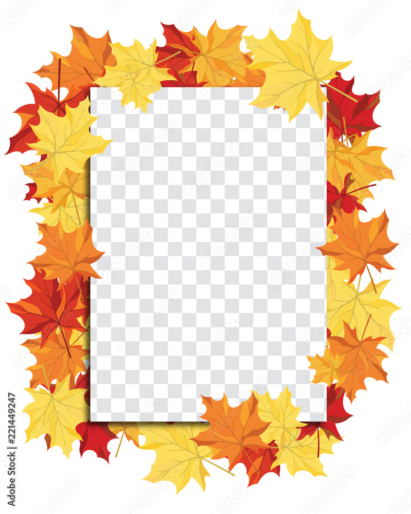Maple leaves on transparency grid Maple leaves on transparency grid
