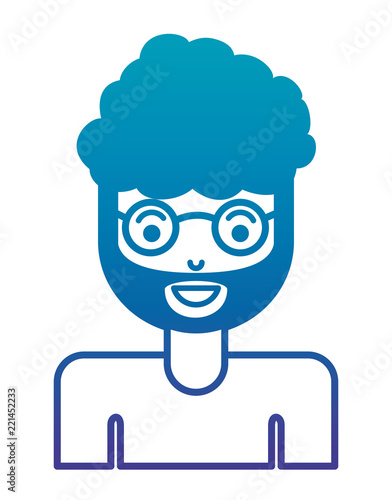 young man with beard and glasses