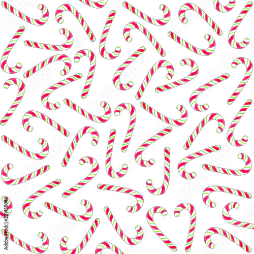Christmas candy cane pattern illustration