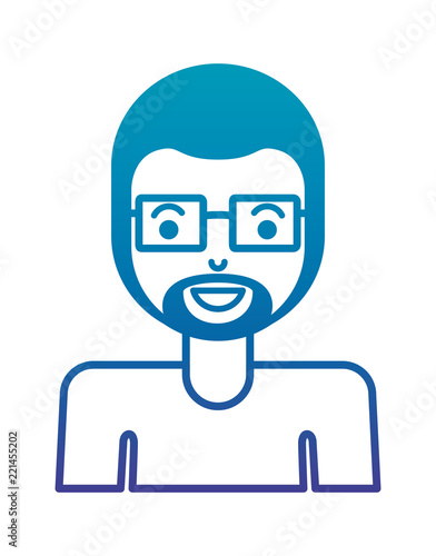 young man with beard and glasses