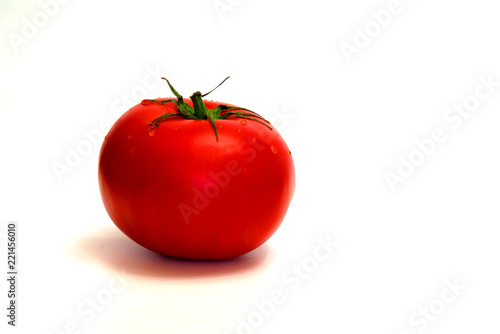 Tomato on a white background.