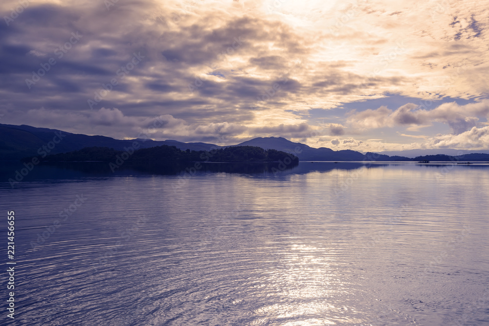 Morning on Loch Lomond in Scotland