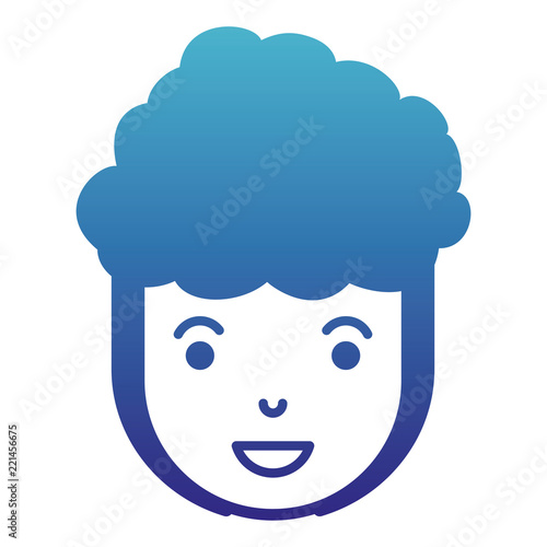 young man head avatar character