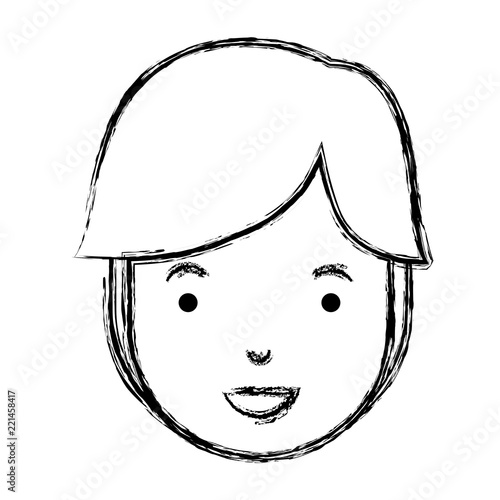 young man head avatar character