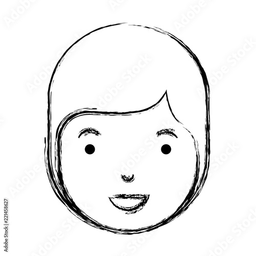 young man head avatar character