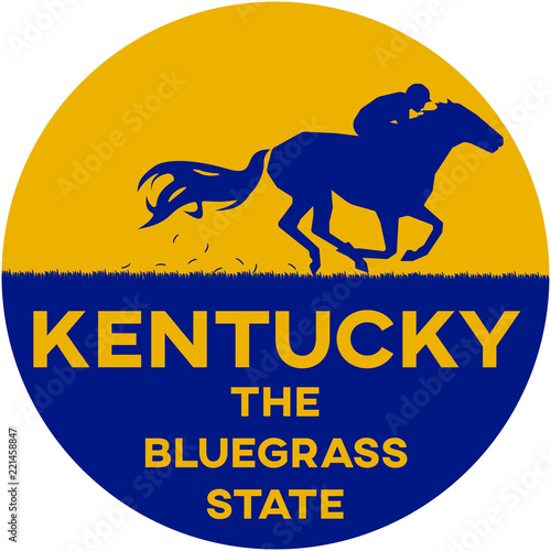 kentucky: the bluegrass state | digital badge