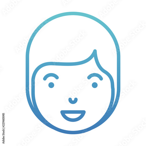 young man head avatar character