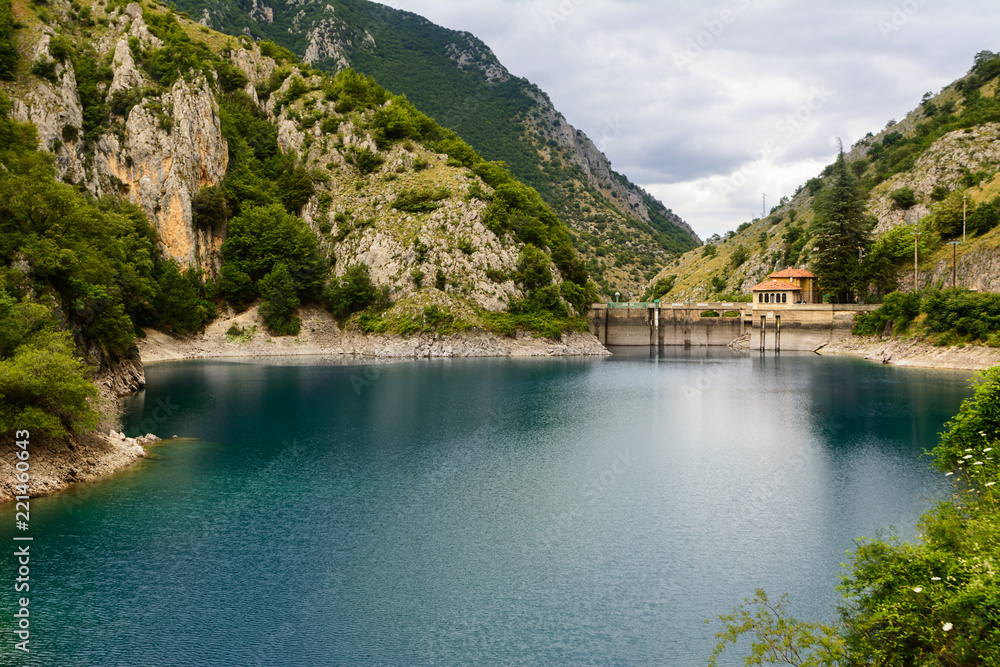 Lake of San Domenico in the Gorges of Sagittarius Lake of San Domenico in the Gorges of Sagittarius