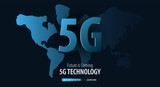 5G new wireless internet wifi connection. Website or mobile app landing page. Vector Illustration.