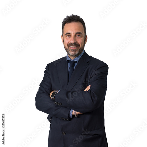 uomo d'affari con vestito elegante