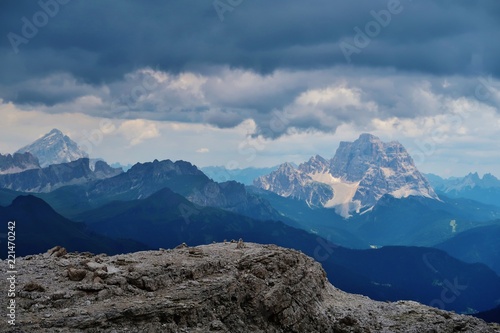 Dunkle Wolken über den Bergen © Franz Gerhard